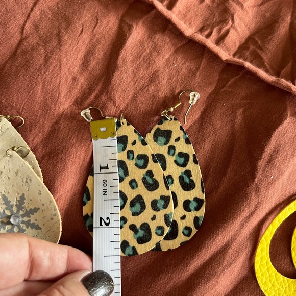 Handcrafted Teardrop Earring Collection - Multicolor Pattern Designs - Picture 2 of 5